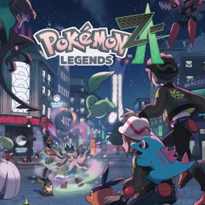Arte de Pokémon Legends: Z-A con Pokémon reunidos en una calle de Ciudad Luminalia