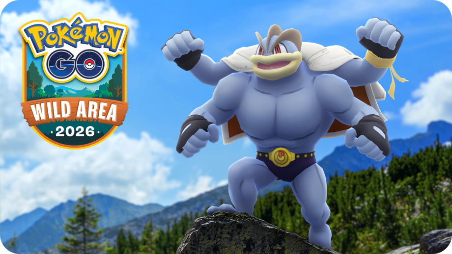 Machamp con chaqueta moderna en el material de GO Wild Area 2026