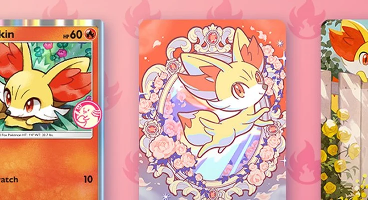 Wonder Pick de septiembre llega a Pokémon TCG Pocket con Fennekin y Meowstic