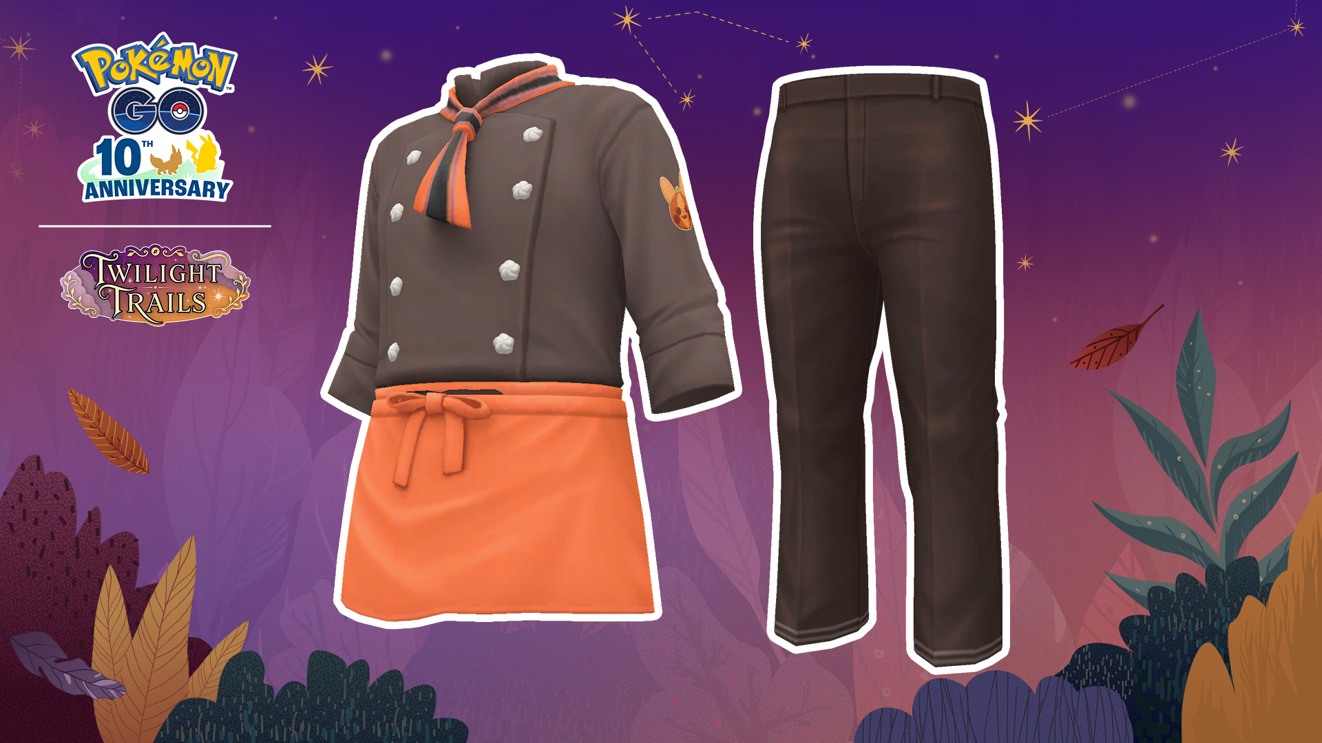 Chaqueta y pantalones de pastelero para el avatar de Pokémon GO