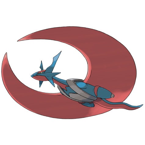 Ilustración oficial de Mega-Salamence