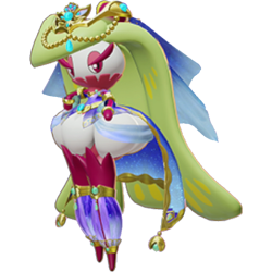 Tsareena con el Holowear Dancer Style, sombrero adornado y traje de baile