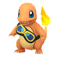 Charmander con las gafas de Friede en Pokémon GO