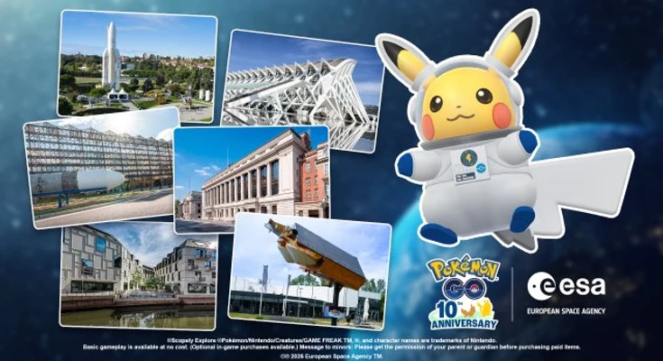 Pokémon GO llevará a Astronaut Pikachu a museos europeos junto a la ESA