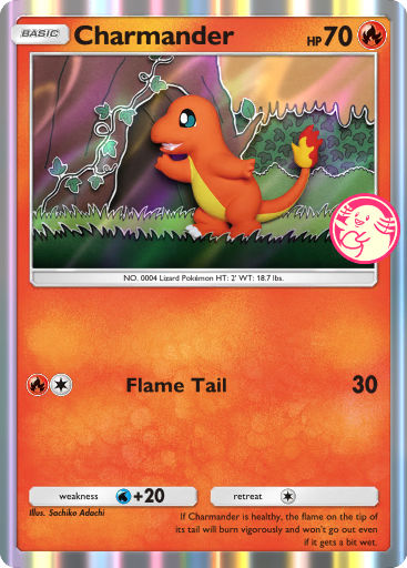 Carta promocional Charmander P-B 101