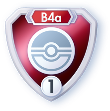 Emblema B4a del primer nivel de Beginner Rank