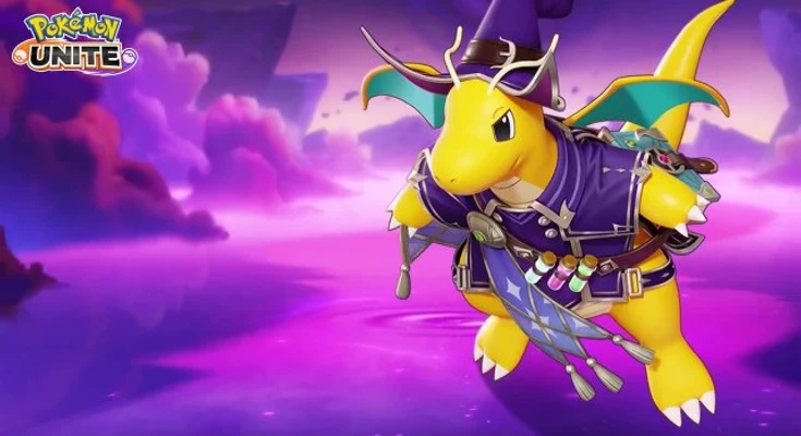 Pokémon UNITE estrena el Holowear Dark Magician Style para Dragonite