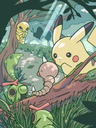Fondo de Viridian Forest asociado a un desafío de Pokémon HOME